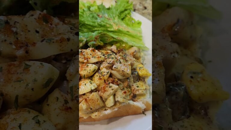 ホットハニー🍯マスタードチャンキーチキンサラダサンドイッチ🥪私のやり方材料リスト