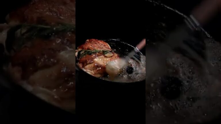 鶏むね肉のソテーの作り方 ローズマリーとにんにくとバターでアロゼ #shorts