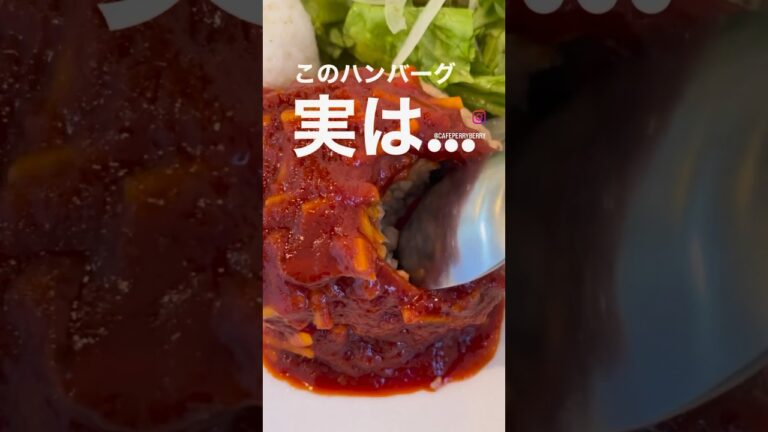 実はこのハンバーグ…