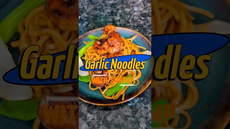 Garlic Noodle w/Shrimp❤️#foodie #shorts #shortsviral #cooking #fyp #recipe #comfortfood #food #eat