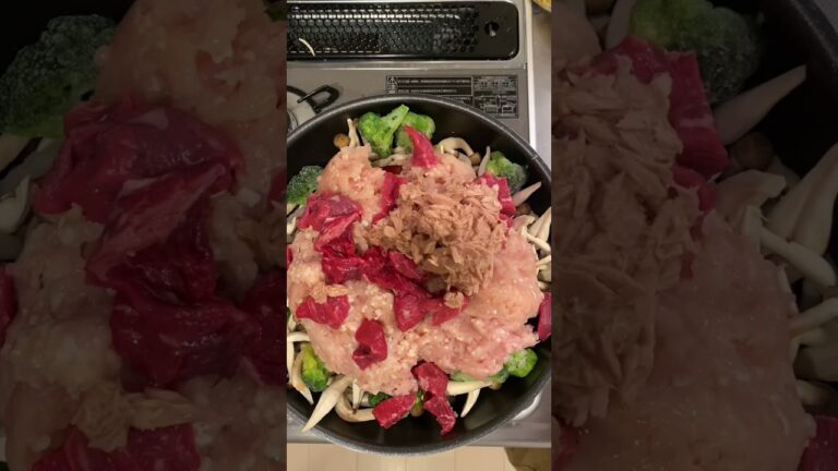 高タンパク低脂質の無水カレー作ったよ！　#shorts #無水カレー #food  #筋肉