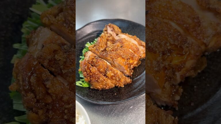 【揚げ鶏の甘辛ダレかけ】 #料理