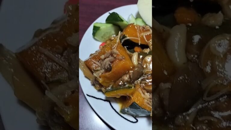 #晩ご飯 （ #キャベツと鶏肉のガーリック炒め #かぼちゃの煮物 #きゅうりの浅漬け #トマト #りんご ） 2025/05/01