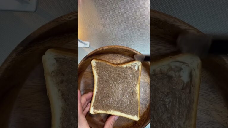 カルディコーヒークリームを食パンに塗って焼いたらオシャレなカフェの雰囲気に#kaldi #shorts