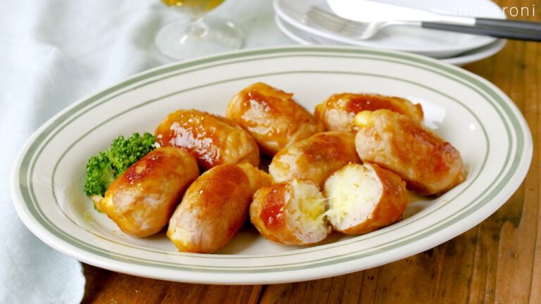 【肉巻きチーズポテト照り焼き】ホクホクのポテトととろ〜りチーズ！お弁当のおかずにも♪