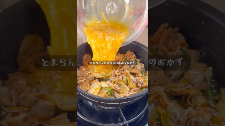 食べたらとまらない！秒でなくなるチーズ豚キム玉