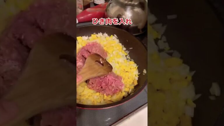 簡単ミートソースうどん