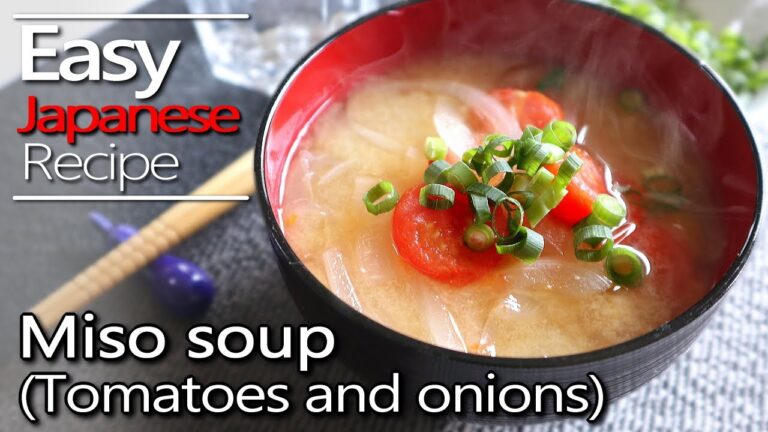How to make easy Miso soup.(Tomatoes and onions recipe)トマトと玉ねぎの味噌汁の作り方(レシピ)