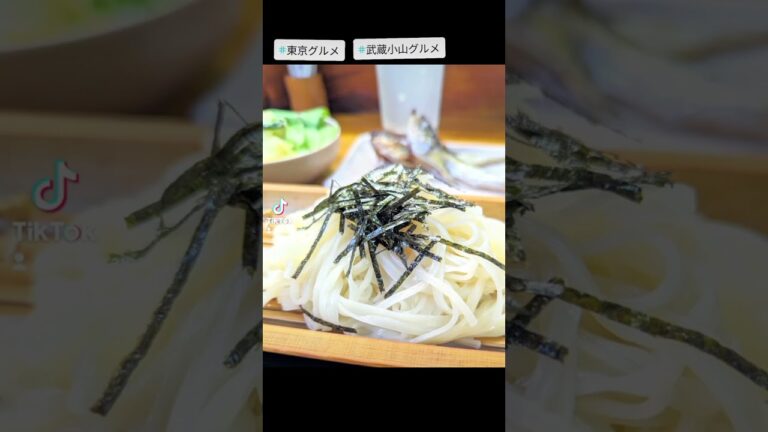 武蔵小山のグルメ情報「田舎料理 あきた」～稲庭うどん～ みずみずしく滑らかな喉越しの平らな麺の稲庭うどんが美味しい！ #武蔵小山グルメ #東京グルメ #目黒本町