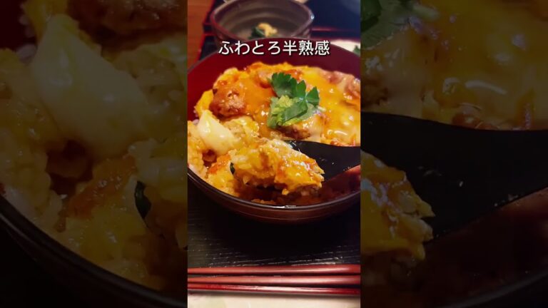 一見一食の価値あり！黄金に光り輝く絶品親子丼！！#shorts  #新潟グルメ