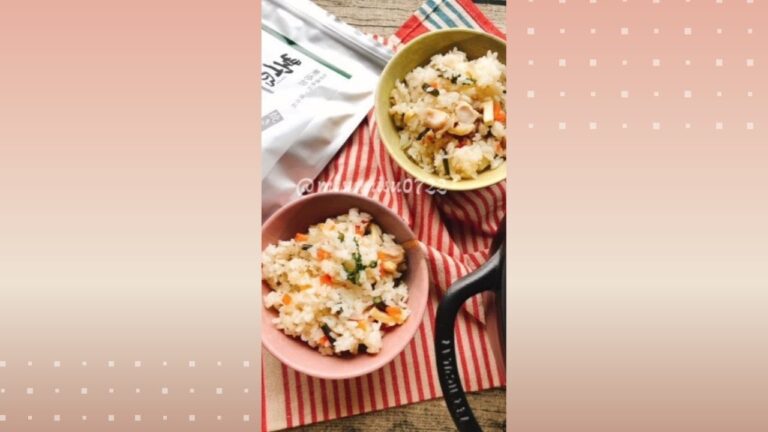 茅乃舎のだしで【鶏もも肉とわらびの炊き込みご飯】Chicken and bracken rice