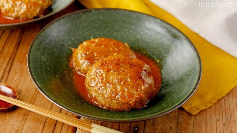 【ごぼうハンバーグ】シャキシャキ食感のごぼうがアクセント！食べごたえ抜群♪