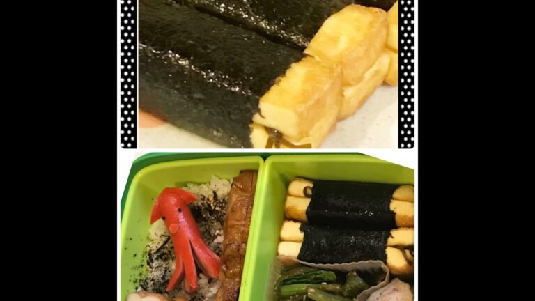 腹巻厚揚げの塩昆布サンド！♯お弁当  Japanese obento recipes