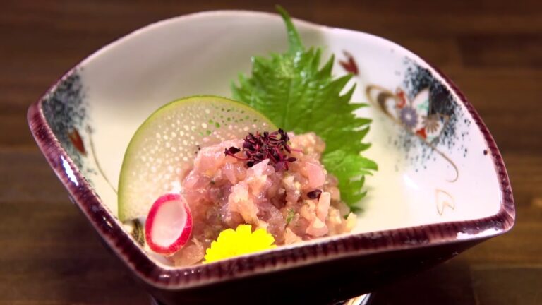 金目鯛と真鯛のなめろう