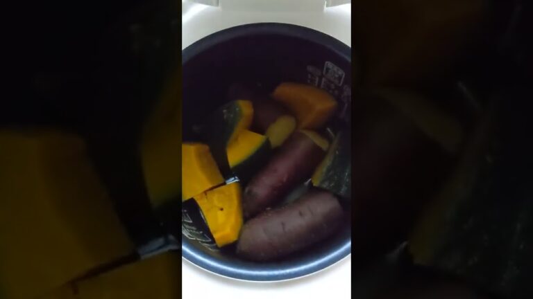 炊飯器でさつまいも、かぼちゃを炊く!#かぼちゃ#さつまいも