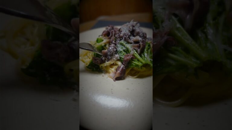 ホタルイカの簡単めちょうまクリームパスタ！ #パスタ #ワンパン #ホタルイカ