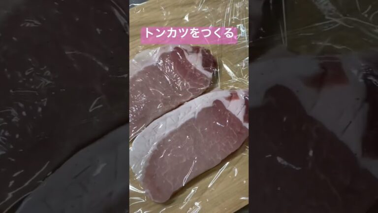 11秒でわかる トンカツをつくる #とんかつ #料理 #夕飯 #揚げ物 #豚肉