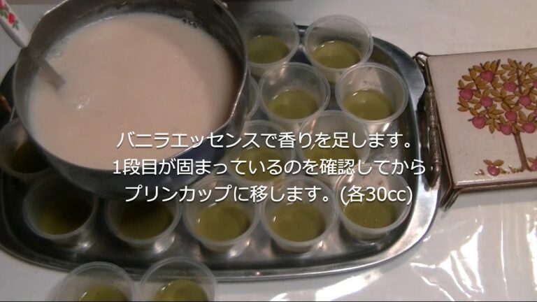 ひな祭りカラーの3色デザート