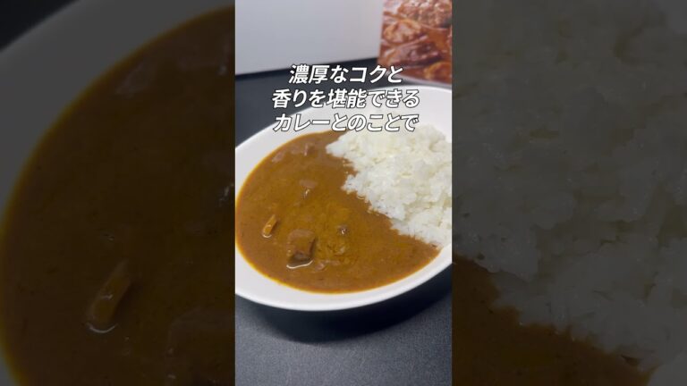 【レビュー】新宿中村屋純欧風ビーフカレー クリーミーなコクの濃厚リッチを食べてみた！ #shorts #カレー #レビュー #グルメ #料理