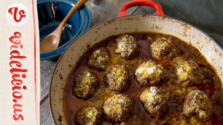 絶品！！チーズを練りこんだ大きなゴロゴロミートボール♡｜How to make meatball