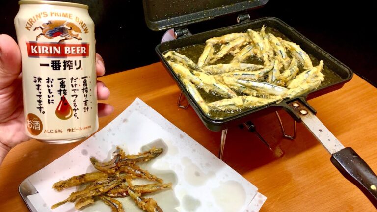 キビナゴのカレー唐揚げをしてサクサクするだけの動画