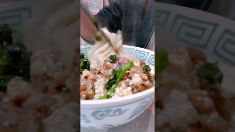 サバ缶納豆のアレンジうどんで休肝日をこなしていく