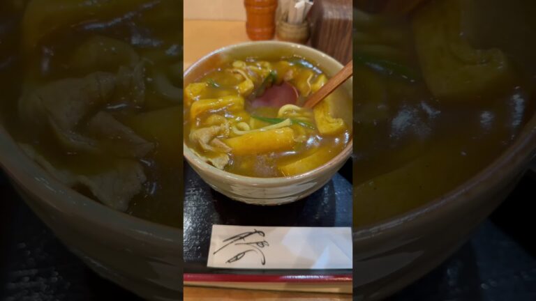 かれーうどん椿　売り切れゴメン！札幌で人気のカレーうどん屋さん　　　　　　#札幌グルメ #札幌ランチ #カレーうどん