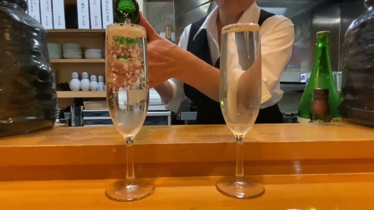 【仙台】すし半澤🍣女将のスゴ技#日本酒#表面張力