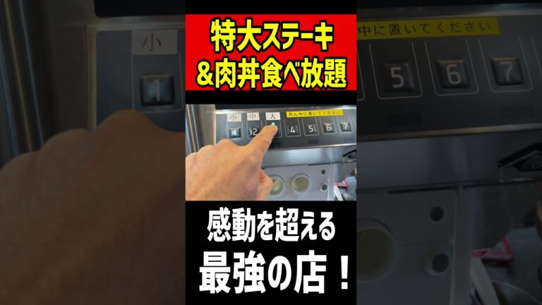 特大ステーキ＆肉丼食べ放題！感動を超える凄い店！！