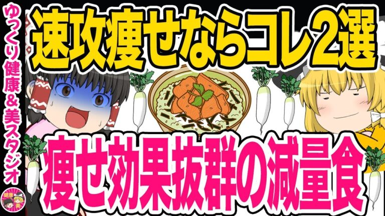 【ダイエット】半年で13キロ減！制限なしで無理なく速攻で痩せる簡単痩せ飯２選【ゆっくり解説】