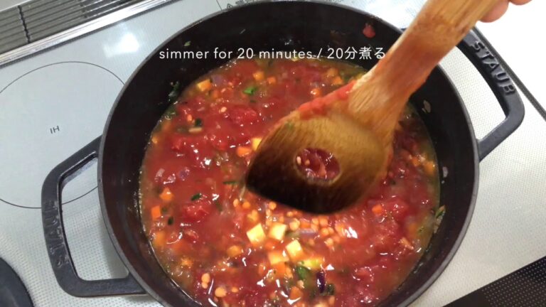 #5 / Vegan sweet potato and lentil curry / サツマイモとレンズ豆のヴィーガンカレー