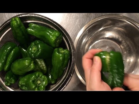 まな板不要！ピーマンを秒で処理！