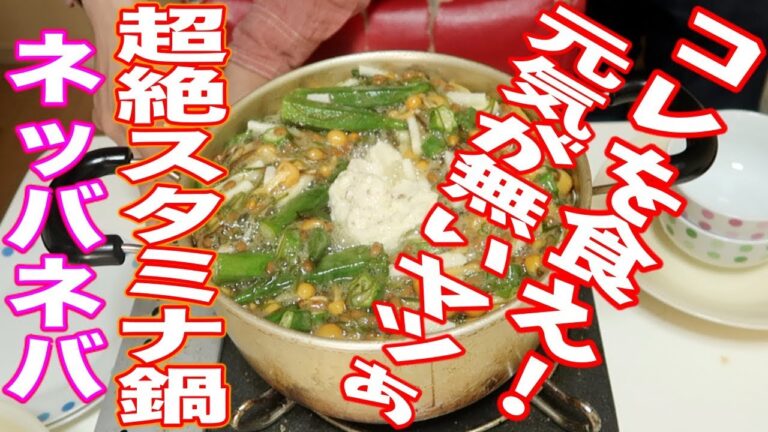 【元気爆発】ネバネバした食べ物しか入ってない超スタミナ鍋を作ってみたら最高の鍋が出来ましたよ！