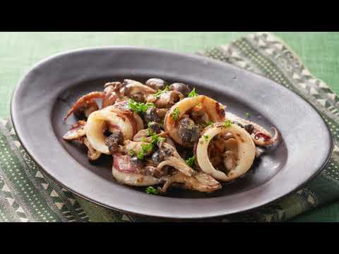 「いかときのこのマヨ炒め」の作り方