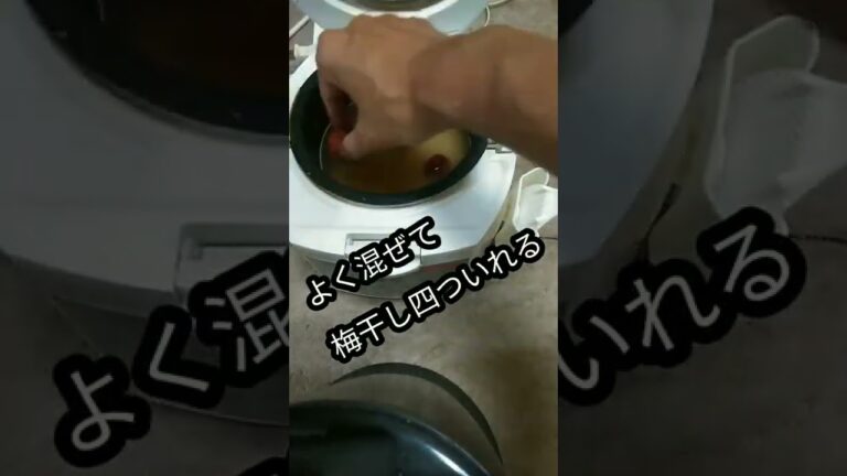 梅干し(梅かつお)の炊き込みご飯の作り方！#shorts 　#簡単レシピ 　#梅ごはん作り方