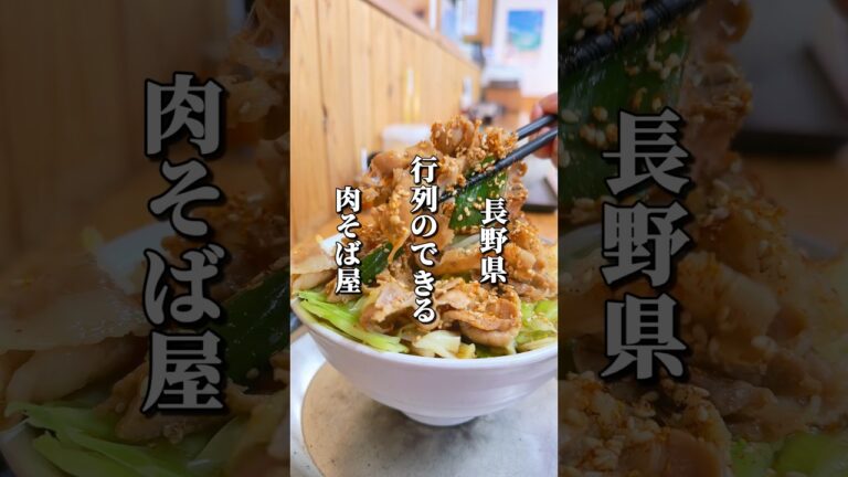 オープン前から行列のできる！農家が始めた肉そば専門店 #長野グルメ #信州グルメ #長野観光 #長野旅行 #長野県 #信州 #高森町 #肉そば