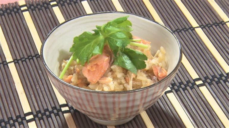 鮭のおこわ【キチキチキッチン】
