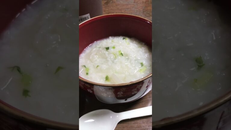【夕食】七草粥改め、大根粥！