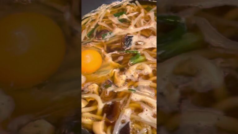 #テレワーク飯　#もやしニラうどん