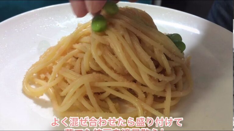 白だしで簡単明太子パスタ♪  1品.com