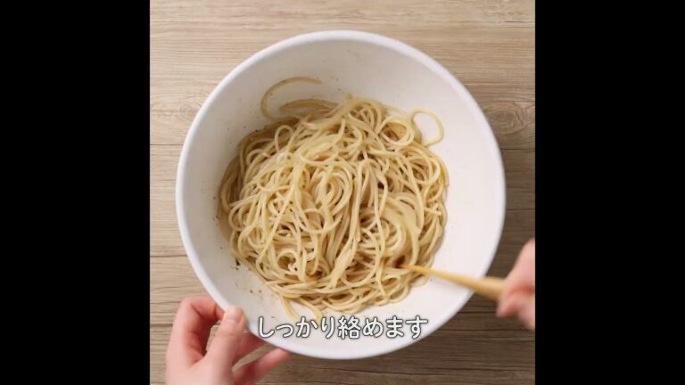 春野菜と明太の和風だしパスタ