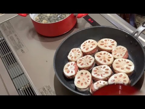 毎日ご飯♡揚げないレンコンのはさみ揚げ