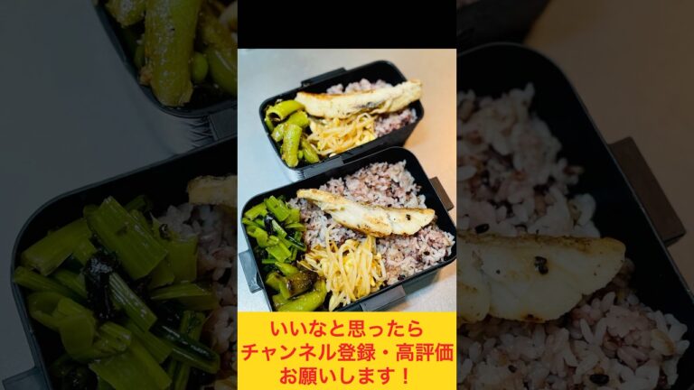 副菜で栄養もバッチリ！鯛のレモン塩焼き弁当🍋🧂 #お弁当動画 #作り置き弁当 #お弁当おかず #お弁当詰め方 #作り置き #副菜