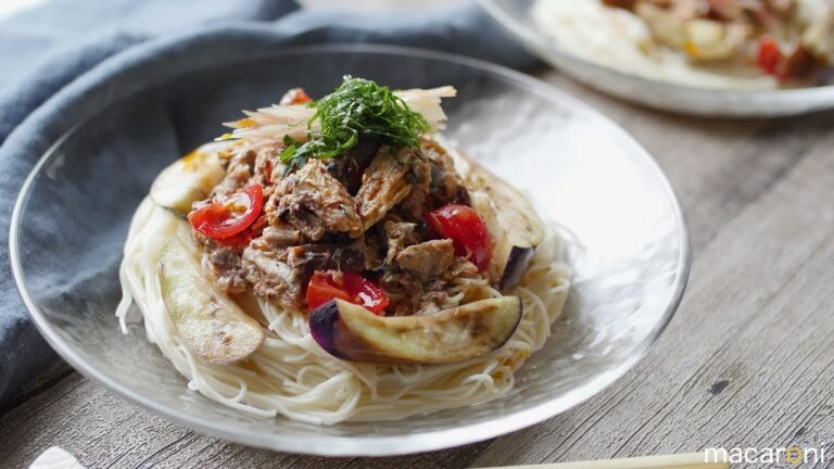 さば缶で簡単アレンジ！ さばと なすの ピリ辛 そうめん のレシピ 作り方