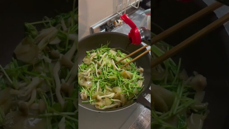 酒のおつまみに堪らない！豆苗ザーサイ #料理動画 #豆苗#