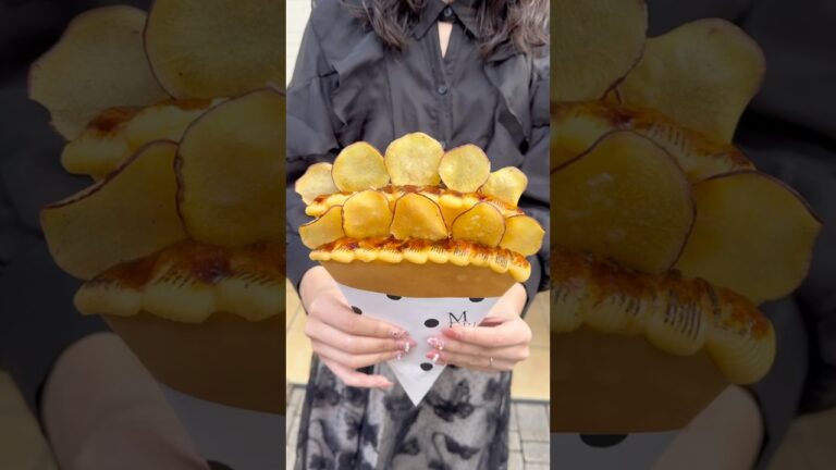日本一薄い！パリパリさつまいもブリュレクレープ🍠】 #クレープ #名古屋グルメ