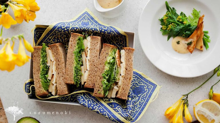 【パンにも合う！】味の染みたタケノコ煮ととろーりチーズのサンドイッチ #23 レシピ