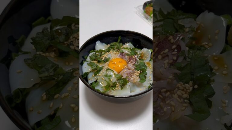 半額のイカ刺しでイカ丼！#ヤリイカ #平和堂 #shorts