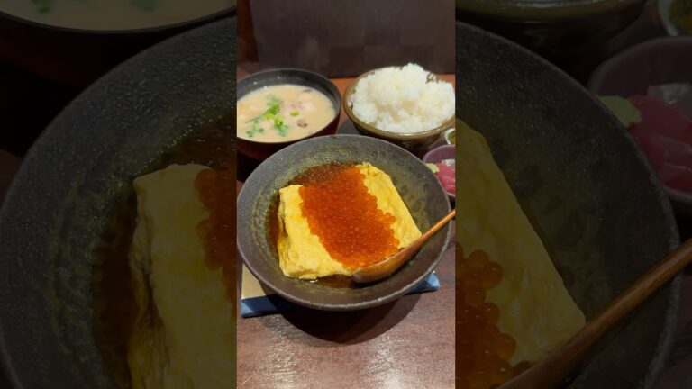 早朝５時から3時間しか食べれない和食の達人の絶品いくらだし巻きモーニング🍚【大阪 家和らぎ】