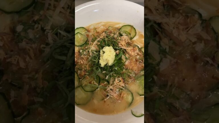 ツナ缶で冷汁うどん作った。下準備の様子は前回のショート動画で!!